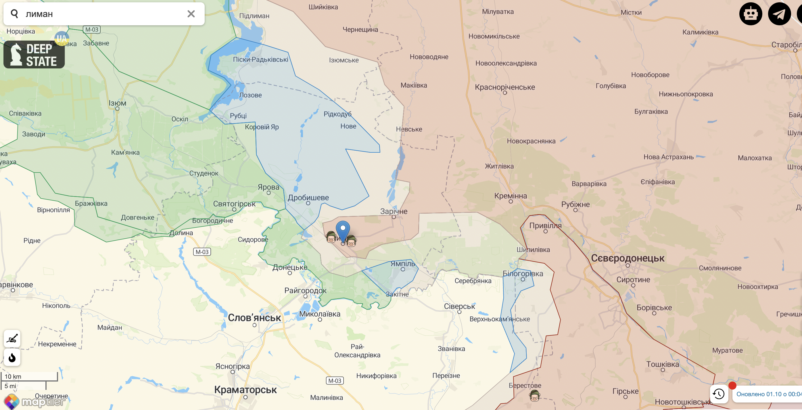 ЗСУ підняли на околицях Лиману прапор України (відео)